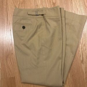Talbots tab wool blend lined straight leg pants
